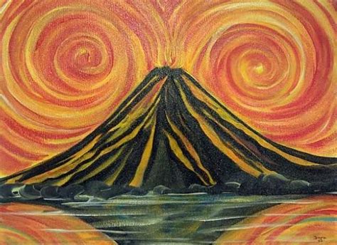 Image Result For Abstract Volcano Art Hawaiian Art Natural Disasters