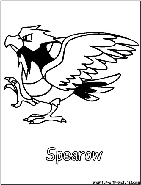 Spearow Pokemon Coloring Page For Kids Free Pokemon Printable Images