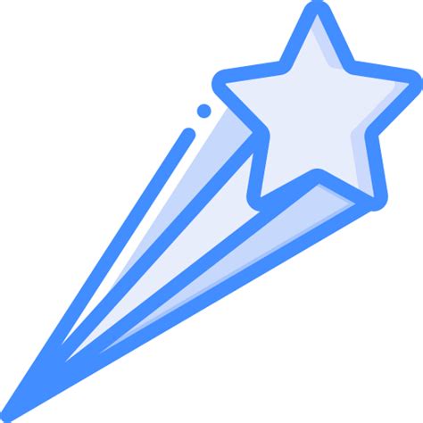 Falling Star Basic Miscellany Blue Icon