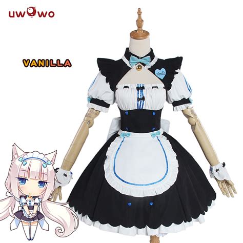 Uwowo Chocola Nekopara Cosplay Chocola Vanilla Maid Dress Costume Cat