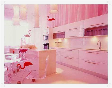 ruang dapur pink minimalis home decoration