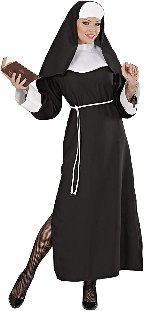 Ladies Deluxe Nun Costume For Sister Mother Superior Holy Fancy Dress