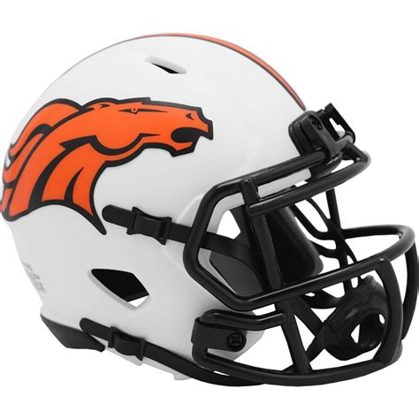 Denver Broncos Helmet Denver Broncos Riddell Lunar Alternate