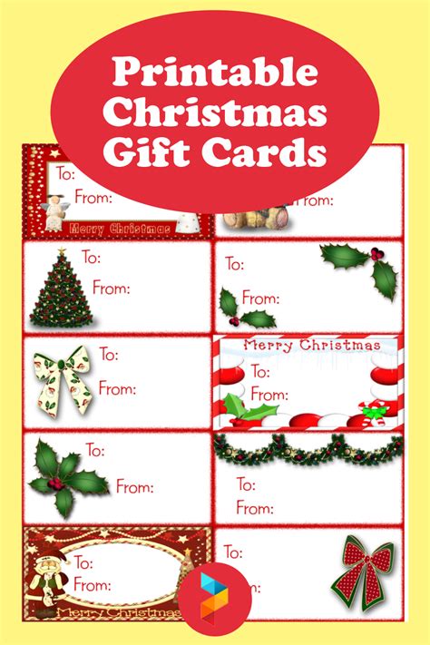 10 Best Free Printable Christmas T Cards Pdf For Free At Printablee