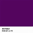 Deep Purple color hex code is #570861