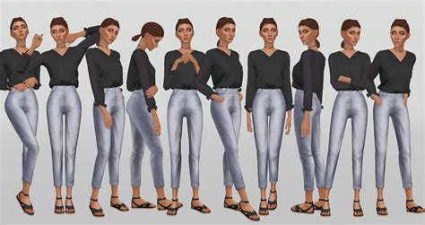 Ts4cc Single Poses Model Poses Sims Sims 4 Vrogue