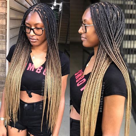 Some of the links below are affiliate links. Antarnesha Blue on Instagram: "Ombre knotless box braids ...
