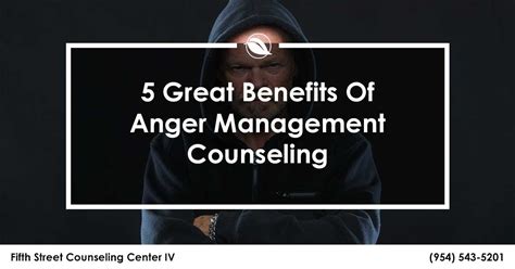 what are the benefits of anger management counseling
