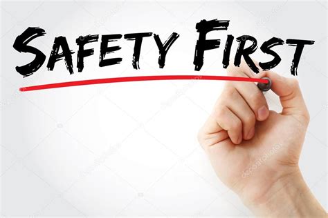 Hand Writing Safety First With Marker — Stock Photo © Dizanna 112844870