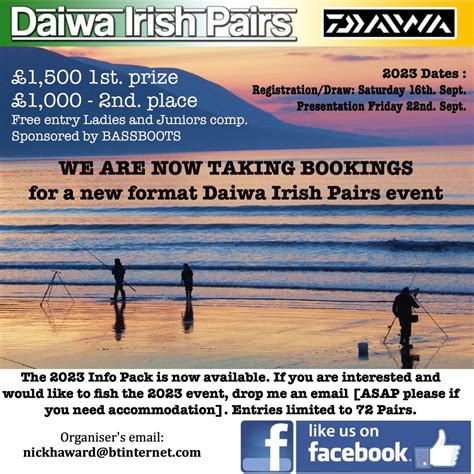 Daiwa Irish Pairs Dates For 2023 Announced Fishing In Ireland Catch