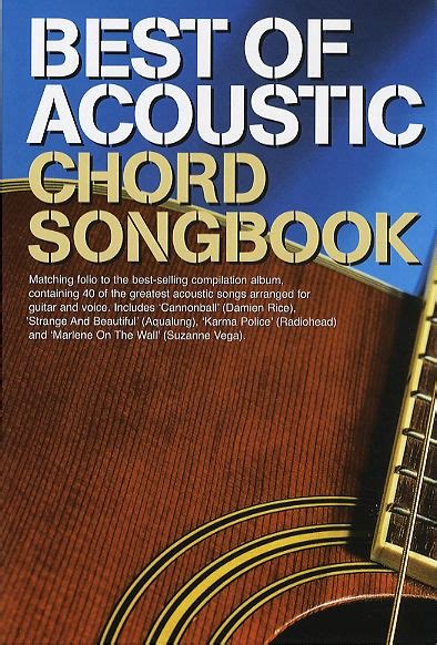 Best Of Acoustic Guitar Chord Songbook Melodilinje Stepnote