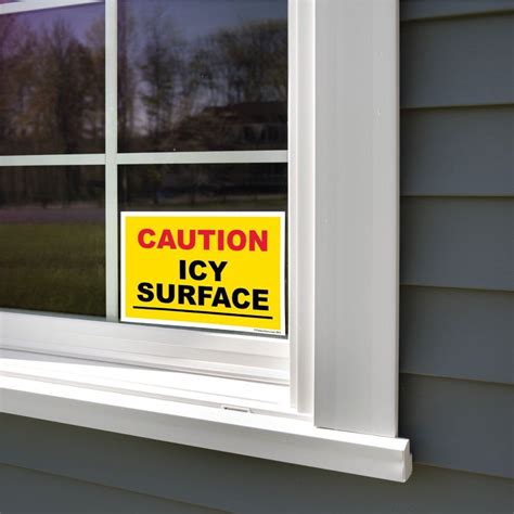 Icy Surface Caution Sign Or Sticker Victorystore