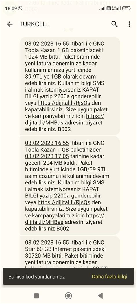 Turkcell Bildirim Yapmadan Paket Tan Ml Yor Ikayetvar