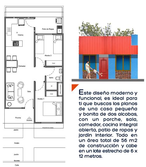 Lista Foto Planos De Casas De Metros De Frente Alta Definición Completa k k