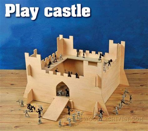Big enough for up to 10 energetic kids to play on at once, this giant playset inspires kids to enjoy the fresh air castlewood wooden swing set / playset. Play Castle Plans - Children's Wooden Toy Plans and Projects | WoodArchivist.com | Weekend ...