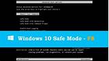 Photos of Safe Mode From Boot Windows 10