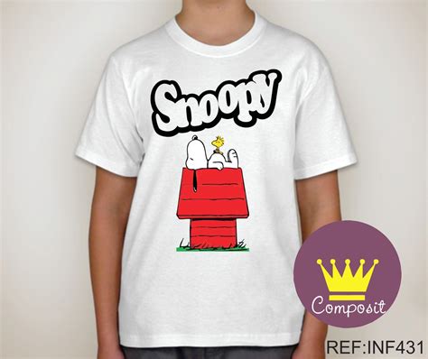 Camiseta Infantil Snoopy Charlie Brown No Elo7 Composit
