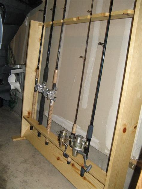 Fishing Rod Rack Diy With Pictures And Steps Diy