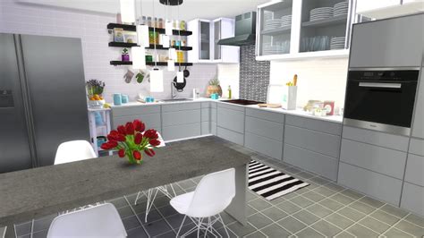 Cc manager, download basket, infinite scrolling and more! Black & White Kitchen at Dinha Gamer » Sims 4 Updates