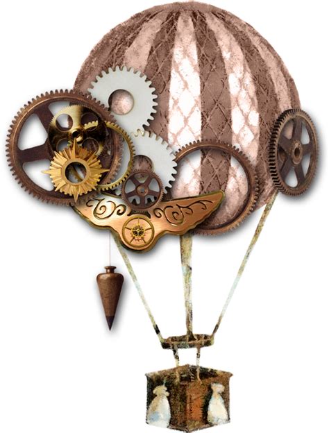 Tube Steampunk Montgolfière Png Hot Air Balloon Png