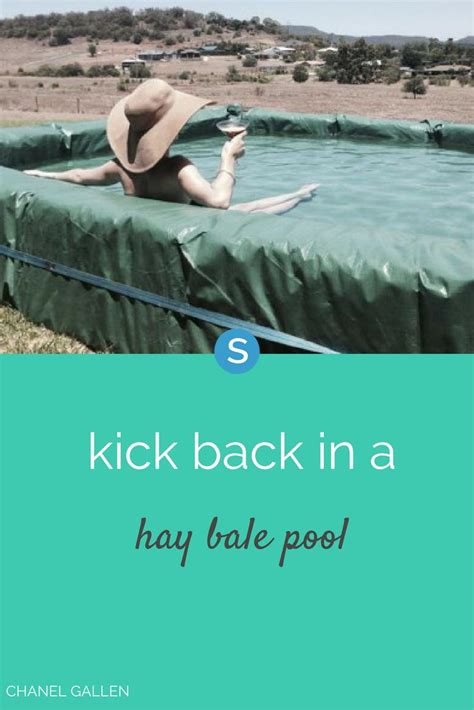 How To Make A Hay Bale Swimming Pool Yes This Is A Real Thing Diy