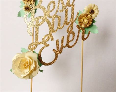 Custom Wedding Or Birthday Paper Cake Topper Personalized With Etsy