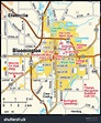 Bloomington, Indiana area map - Royalty Free Stock Vector 163076738 ...
