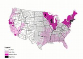 Lyme Disease Regions Map