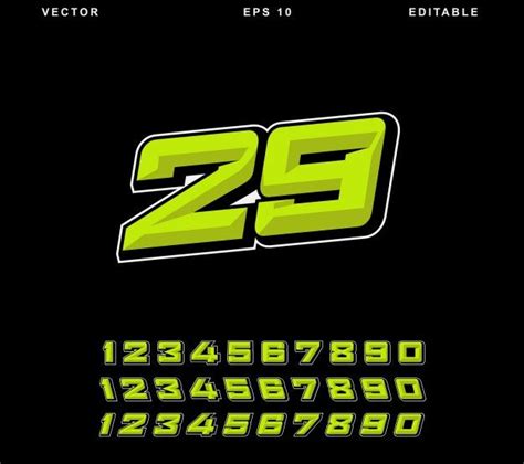Premium Vector Racing Number Yellow Graphic Design Logo Typography