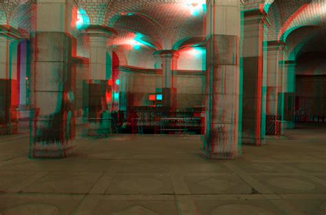 3d Anaglyphs Chambers St Subway Subway Station Redblue Glasses