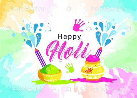 Watercolor Holi Festival Vector Background Download Graphics And Vectors