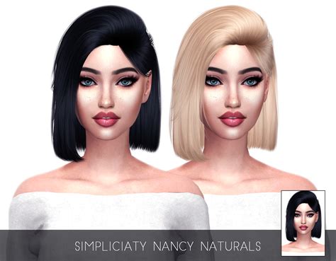 Sims Hairs Kenzar Sims Simpliciaty S Nanci Hair Retextured