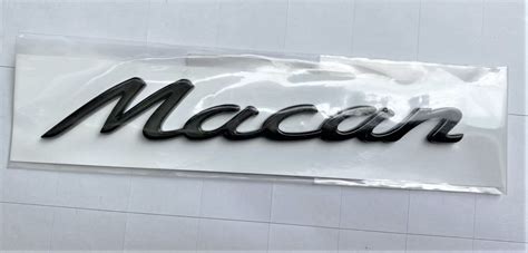 Replacement For Porsche Macan Emblem Matte Black Letters Etsy