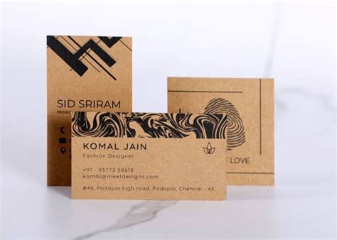 Kraft Paper Business Card At Rs 12piece Business Cards In Bengaluru