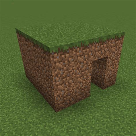 Minecraft Dirt Hut Schematic