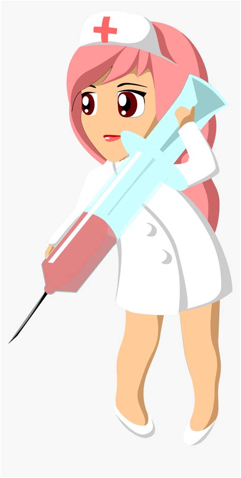 Nursing With Syringes Clipart