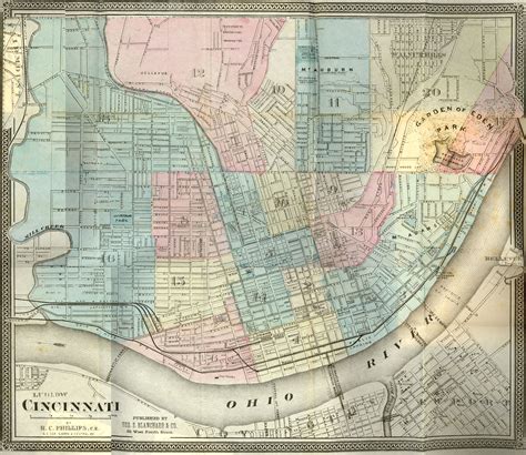Cincinnati map 1869 · Cincinnati Historical Maps · UCL Omeka S