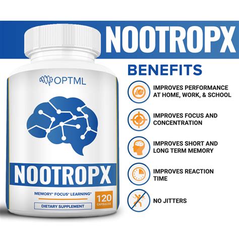 Optml Nootropx Advanced Nootropic Supplement 120 Capsules Optml