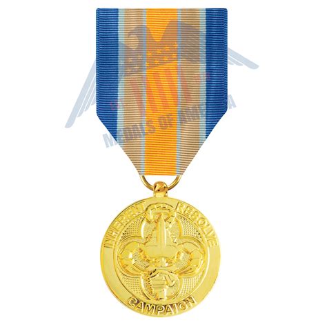 Inherent Resolve Campaign Medal Anodized Full Size Long Drape For