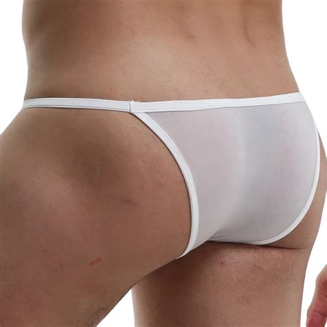 CLEVER MENMODE Sexy Bikini Thong Men Mini Underwear Bulge Pouch T Back Ultra Thin Underpants G
