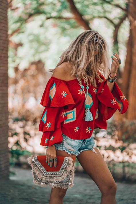 It S All About That Must Have Red Bohemian Blouse Here S Where To Get It Boho Fashion Boho