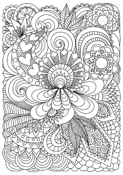 Free Printable Flower Coloring Pages For Adults Advanced Coloring