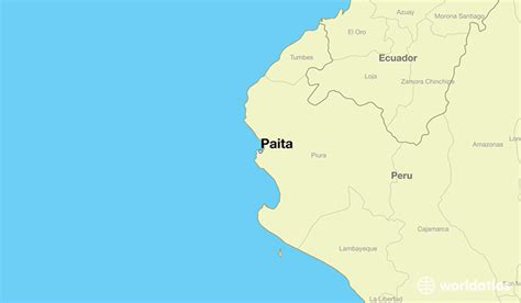Where Is Paita Peru Paita Piura Map