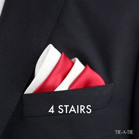 Nothing finishes off a look to a men's suit like adding a pocket square or mens handkerchief to your ensemble. How to Fold your pocket square with the four stairs fold | Men's pocket squares, Pocket square ...