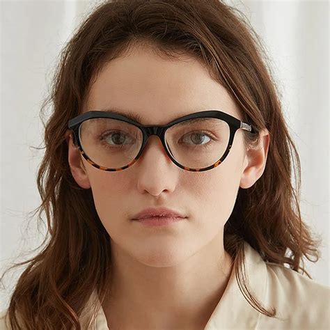2018 cat eye clear glasses frames women brand designer weaving eyeglasses clear lens glasses