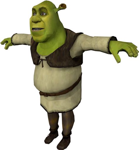 The T Pose Shrek Blank Template Imgflip