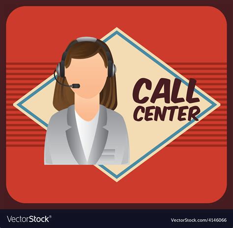 Call Center Royalty Free Vector Image Vectorstock