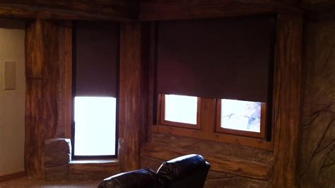 Blackout Motorized Shades Home Theater Dream Youtube