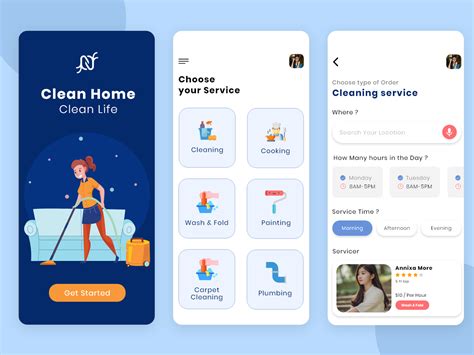 Uber For House Cleaning Service App By Excellent Webworld On Dribbble