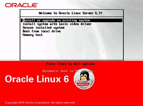 Install Oracle Linux 67 Os Using Local Or Remote Media Oracle